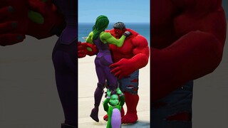 SHE-HULK CHEATED HUSBAND HIS SON #HULK #gta5 #shorts