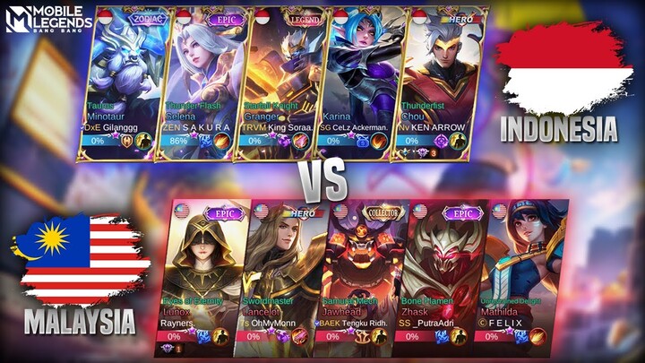 KARINA X MINOTAUR REVAMP INDONESIA VS. NEW SKIN LUNOX MALAYSIA!! | NATIONAL ARENA CONTEST MLBB