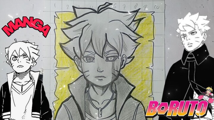 menggambar Boruto