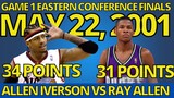 THROWBACK - ALLEN IVERSON VS RAY ALLEN - GAME 1 EASTERN CONFERENCE FINALS | MAY 22, 2001