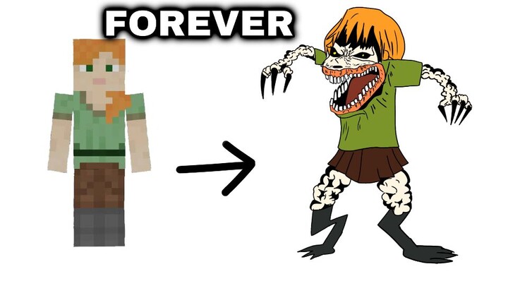 MINECRAFT ANIMATION ALEX TURN INTO MONSTER FOREVER