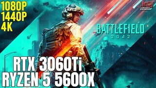 Battlefield 2042 (Beta) | Ryzen 5 5600x + RTX 3060Ti | 1080p, 1440p, 4K benchmarks!