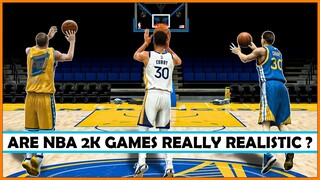 NBA 2K games really realistic ? STEPH CURRY half court shots