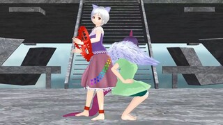 【東方mmd】三頭慧ノ子＆天火人ちやりでロボキッス