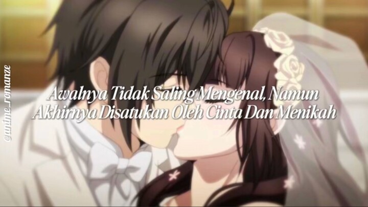 Rekomendasi Anime Romance Underrated yang Kedua Tokoh Utamanya Menikah di Akhir Cerita! 🥹❤️