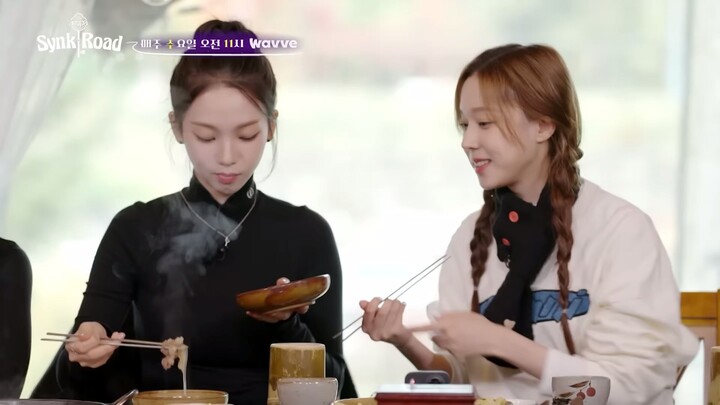 [ENG SUB] Aespa's Synk Road : The foodies are coming out ⭐️ aespa is very serious about food