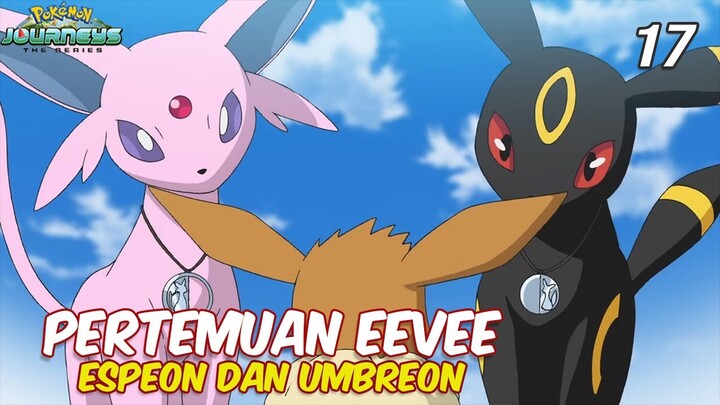 Kebahagiaan Eevee Bertemu Dengan Espeon Dan Umbreon - Cerita Pokemon Journeys 17