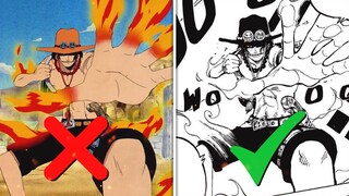 LES PLUS GROSSES ERREURS DE L'ANIMÉ - ONE PIECE