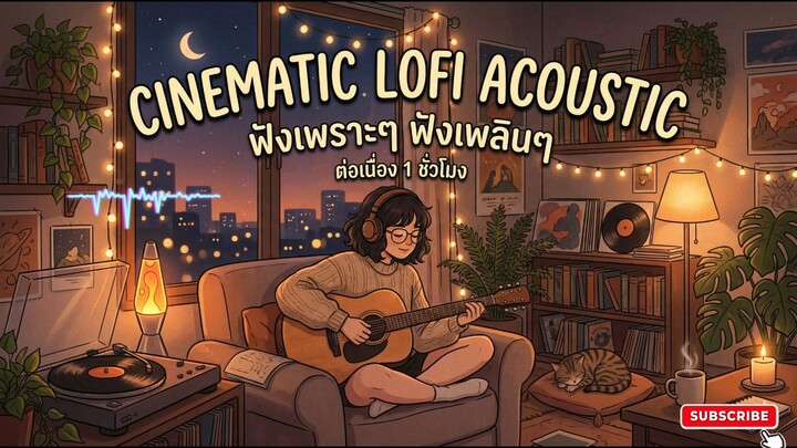 Acoustic Guitar Lofi ฟังเพราะๆ ฟังเพลินๆ ต่อเนื่อง ความยาว 1 ชั่วโมง
