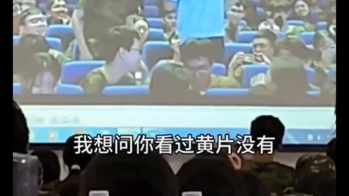 Young man: Uh, sir. I’m reporting—those who laugh the loudest are all just watching.