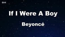 If I Were A Boy Beyoncé Karaoke With Guide Melody Instrumental