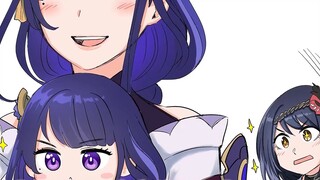 【原神有声漫画】大雷神抱着小雷神