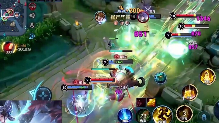 (Nữ Oa đường lạ) dùng Nữ Oa solo rank lại một lần nữa lên 101 sao. Trung đường pháp hạch Nữ Oa trận 