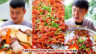 food for fatsongsong and thinermao | chinese food | food challenge | country food | tasty food