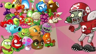 All Plants at Max Level vs 8 All-Star Zombies - PvZ 2 Challenge