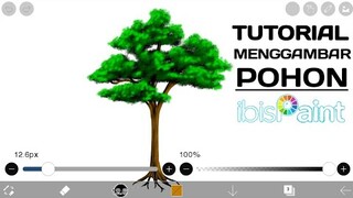 Cara Menggambar Pohon di Ibis Paint X (tutorial ibis paint x)