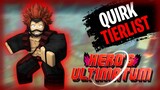 (NEW) The OFFICIAL QUIRK TIER LIST | The BEST QUIRKS In Hero's Ultimatum
