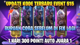 UPDATE!!! KODE EVENT 515 PARTY TERBARU - AUTO JUARA 1 SETIAP HARI  | MOBILE LEGENDS BANG BANG