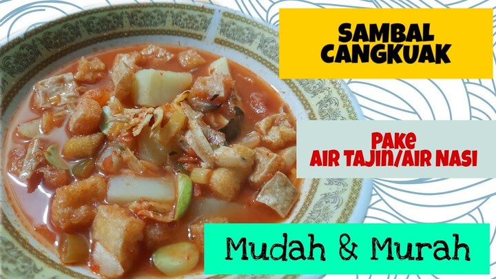 Sambal Cangkuak Khas Padang || Makanan Tradisional Minang Bebas Kolesterol, sambal favorit keluarga