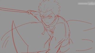 【Fate Fan Animation】Three Crane Wings (เวอร์ชันร่าง #02) - ชิโระ VS กระบี่ดำ