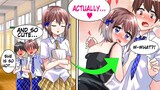 [Manga Dub] Hot student council was disciplined at school and wants to be disciplined by me at home
