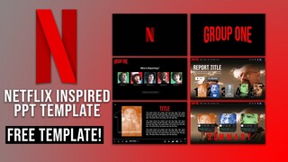 How to Make NETFLIX INSPIRED POWERPOINT Design Template | FREE TEMPLATE