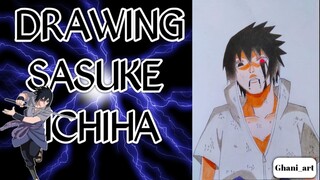 SPEED DRAW SASUKE UCHIHA || NARUTO SHIPPUDEN