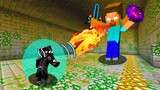 ล่าชุดราชาเสือดำแห่งวาคานดาบุกทำลายดันเจี้ยนเพื่อทำลายล้าง ฮีโร่บาย! l Minecraft ( BLACK PHANTHER! )