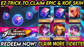 CLAIM ANOTHER KOF BINGO LOTTERY/TICKETS TO GET YOUR EPIC + KOF SKIN! DRAW IN KOF EVENT 2021 - MLBB