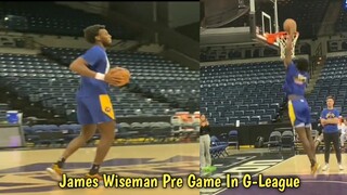 James Wiseman Pre Game In Stockton 👀