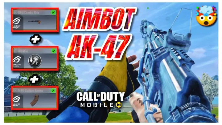 BEST AIMBOT AK-47 GUNSMITH (0 RECOIL+HIGHLYSTABLE+100%ACCURATE) in CALL OF DUTY MOBILE #ak47gunsmith