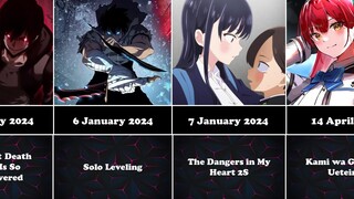 All New Upcoming Anime And Sequels in Winter 2024 | January to July