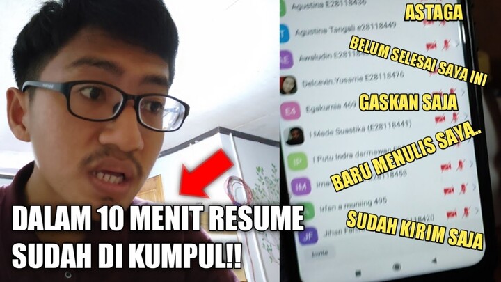NGAKAK😂 PRANK TEMAN SEKELAS!! BILANG HARI INI ADA RESUME DADAKAN🤣