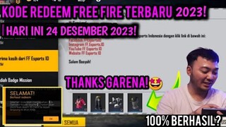 KODE REDEEM FREE FIRE TERBARU 24 DESEMBER 2023 HARI INI - KODE REDEEM FF TERBARU 24 DESEMBER 2023