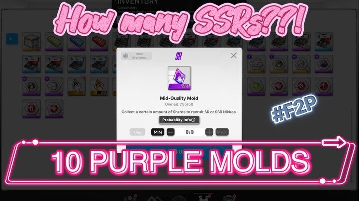 10 PURPLE MOLDS! F2P NIKKE New Year End Festival #2023NikkeYearEndFest