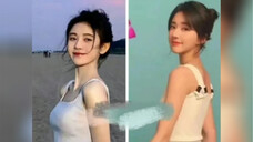 Zhao Lusi seems to be imitating Ju Jingyi's photo pose and dressing style