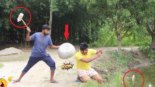 Big Drum Hit Prank & ด้วยปฏิกิริยาสาธารณะ 2021 Prank Aluminium Hit พยายามอย่าหัวเราะ