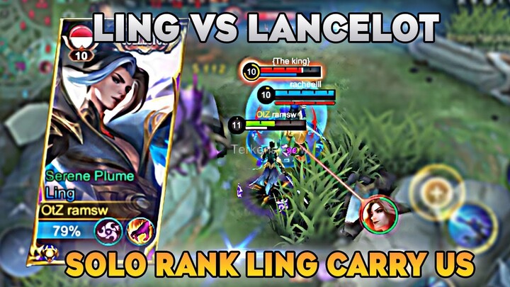 Ling vs Lancelot, Solo Rank Ling MengCarry Publik
