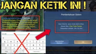 JANGAN KETIK KATA INI SAAT RANKED !! AKUN KALIAN BISA DI BAN MOONTON !