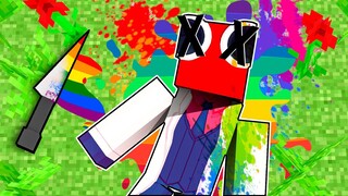Who KILLED RED ROBLOX RAINBOW FRIENDS in Minecraft