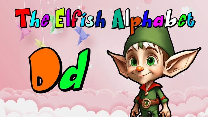 English alphabet and letter D-d