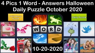 4 Pics 1 Word - Halloween - 20 October 2020 - Daily Puzzle + Daily Bonus Puzzle - Answer-Walkthrough