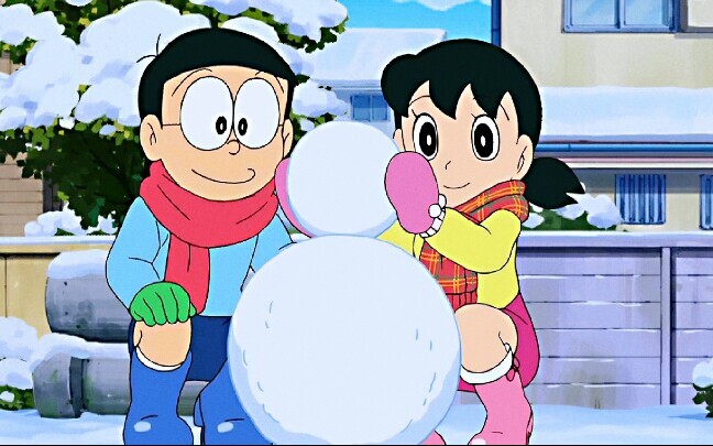 [Doraemon] Nobita & Shizuka's new sweets in early spring - Nobita's confession balloon