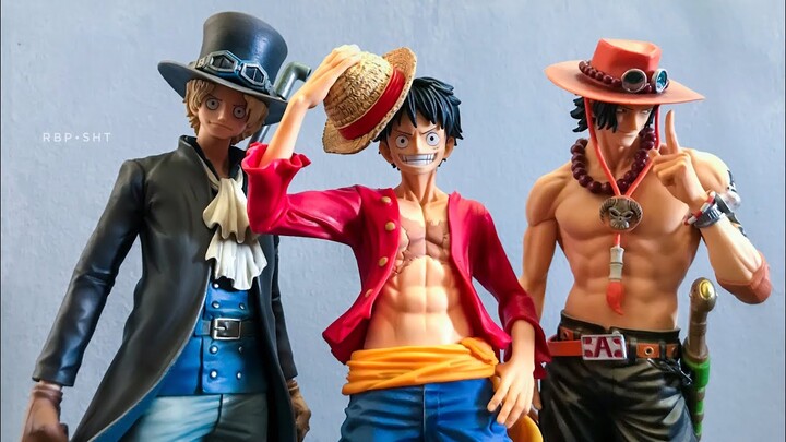 SEBARAPA COCOK EPS 7 PERBANDIBGAN FIGURE SKALA ONE PIECE TRIO ASL ACE SABO LUFFY BEDA LINI
