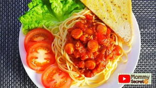 สปาเก็ตตี้ไส้กรอก (Sausage spaghetti ) ทำง่ายและอร่อย