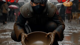 Kakashi membuka Sharingannya dengan marah