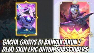 NEKAT GACHA DI SEMUA AKUN SUBSCRIBER DEMI SKIN EPIC LIMITED! BIKIN EMOSI DAN NANGIS