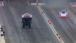 Cruz's NHRA funny car Wheelie