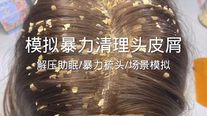 การจำลองสถานการณ์ จำลองการทำความสะอาดรังแคบนหนังศีรษะอย่างรุนแรง