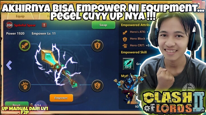 Empower Equipment SPITEFUL SPEAR !! - Clash of Lords 2 Indonesia